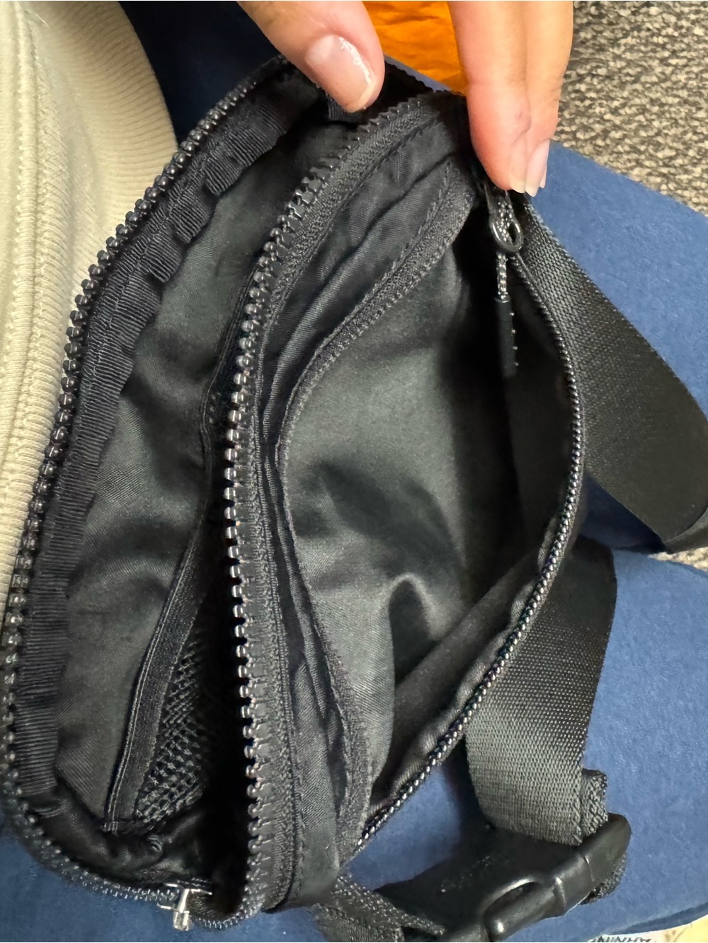 lululemon athletica Small Black Crossbody Mini Bag
